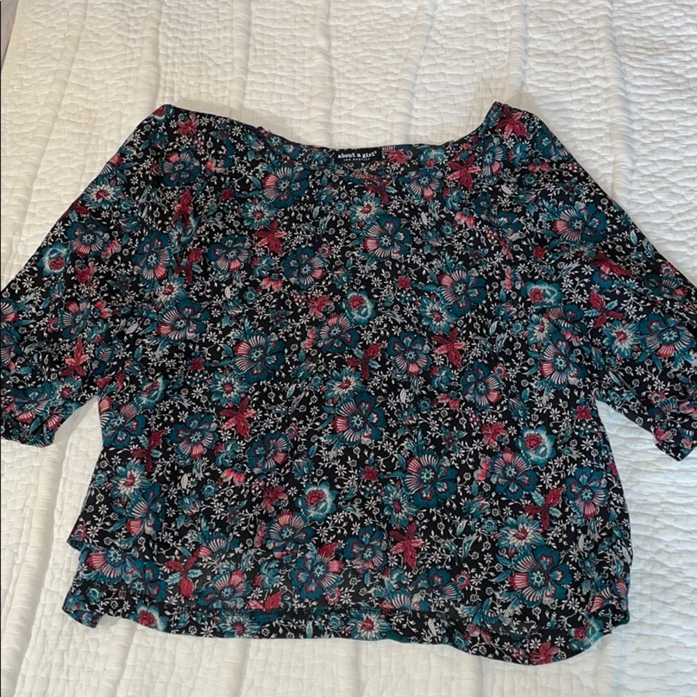 Floral print top